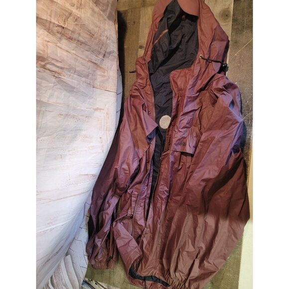 Colebrook XL maroon unisex raincoat jacket windbreaker - Picture 1 of 10